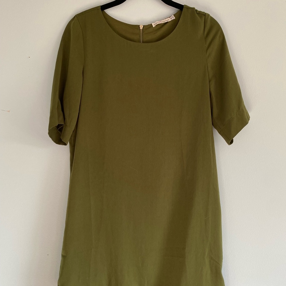 Army Green Shift Dress